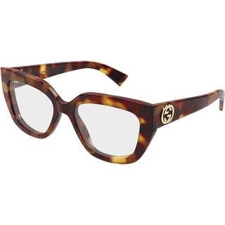 Gucci Kvinde GG1847O 002 Optiske stel Acetat Havana Transparent Cat Eye