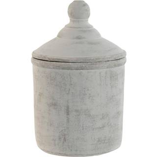 Vase Home ESPRIT Grå Cement Orientalsk 19 x 19 x 31 cm