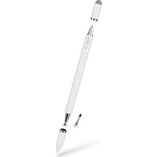 Tech-Protect UPS200 Stylus Pen med 3 spidser - præcisionsstyring - hvid