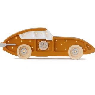 Little Lights Lampe Racerbil, Mustard