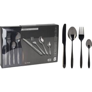 Bestiksæt 24 dele sort