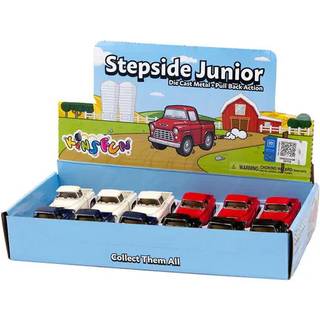 Magni Stepside Junior med Pull back - Sort, Rød, blå & Hvid