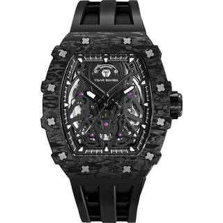 Tsar Bomba TB8207CF-01 Herrenuhr Elementar Carbonfaser Automatik 44mm 5ATM