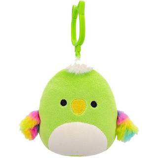 Squishmallows 9 cm P22 Clip On - Wolfe Grøn Papegøje