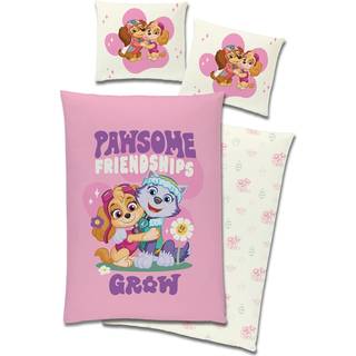 Paw Patrol sengetøj blødt og lækkert 100% bomuld - 140x200cm - Vendbart design