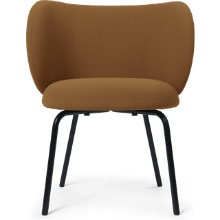 Rico Dining Chair - Black - Grain - Caramel