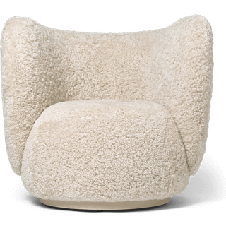 Rico Lounge Chair - Sheepskin - Moonlight