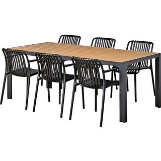 Carlton bord med 6 Messina stole - sort