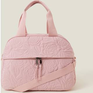 Accessorize Accessorize Pink Floral Quilted Travel Bag