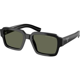 Prada PR 02ZSF Asian Fit Polarized 1AB03R 54 Solbriller Mænd Black - Black - 54mm