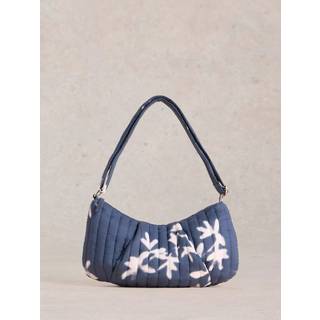 White Stuff White Stuff Blue 100% Cotton Zoe Printed Sling Bag
