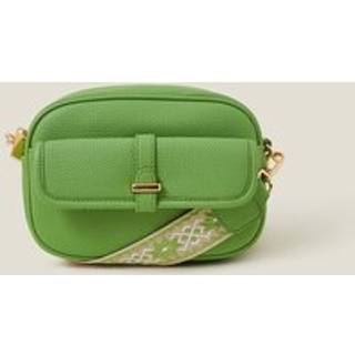 Accessorize Accessorize Green Camera Webbing Strap Cross-Body Bag