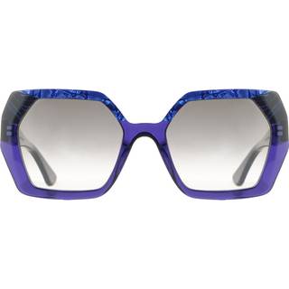 VANNI VS3029 A344 55 Solbriller Kvinder Blue - Transparent Blue Purple Marble Laminate - 55mm