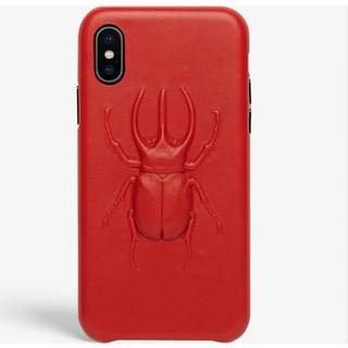 The Case Factory Cover iPhone Xs Max Beetle Calf Red