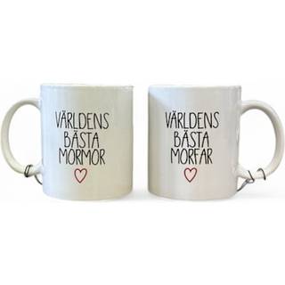 Mugg Världens bästa Morfar eller Mormor