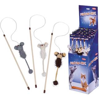 Drillepind med plysmus 45 + 75 cm