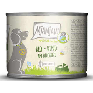 MjAMjAM Økologisk naturlig lækker - okse og squash 144.75 DKK/1 kg (6 x 200.0g)