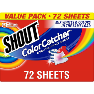 Shout Color Catcher Sheets til vaskeri Tillad blandede vaske forhindrer farvekørsler og vedligehold den originale farve på tøj 72 tælling