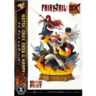 FAIRY TAIL -Natsu, Gray, Erza, Happy -Statue Del. Bonus Vers. 1/7 57cm