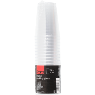 SAANA Drikkeglas 30 cl i plast - 20 stk