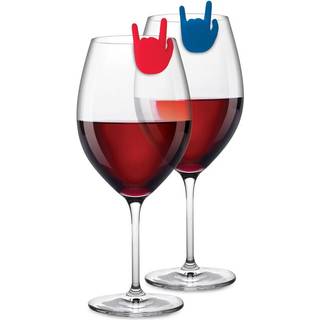 Winkee Drinksmarkører - Rock Hand glasmarkør - sæt med 8 stk