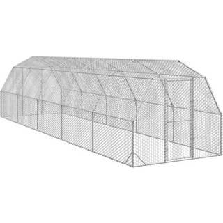 hønsegård 2,5x10x2,25 m galvaniseret stål