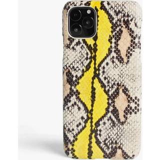 The Case Factory Cover iPhone 11 Pro Max Snake Yellow/Beige