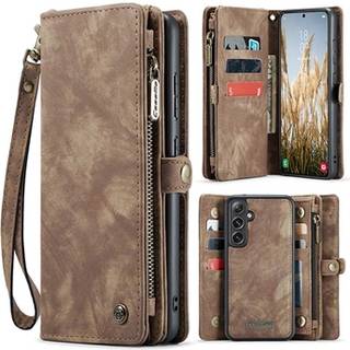 Samsung Galaxy S24 FE Caseme 008 2-i-1 Multifunktionel Pung - Brun