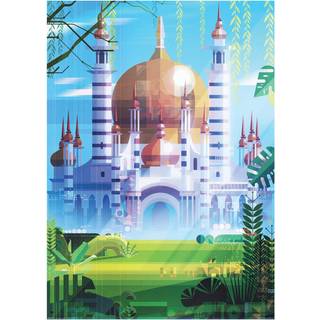 ?gte Fred Temple af James Gilleard 1000 Stykke Puzzle Multicolored (5281201)