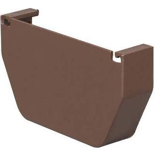 5753892 Gutter End Cap Brwn AmeriMax 5,8 tommer. H x 4,5 tommer. W x 5 in. L Brown Vinyl Contemporary Gutter End Cap (Pack of 20)
