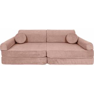 Meowbaby Play Slimcord  Bygbar Sofa, Pink