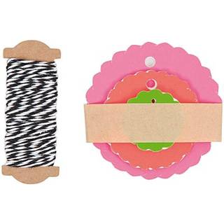 Paper Poetry Geschenkanhänger Rosette neonmix 30 Stück - Neon