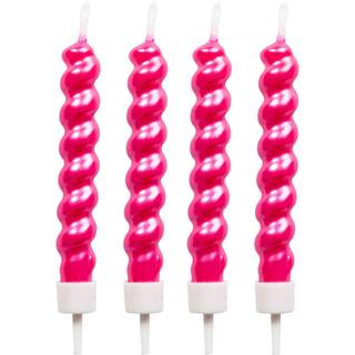 Snoede kagelys, pink