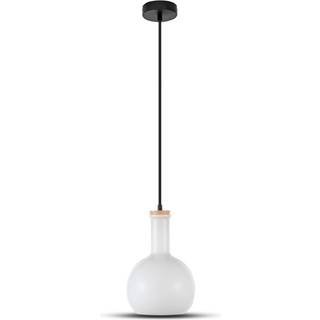 E27 - Glaspendel, Lampe, Hvid