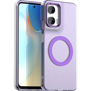 EIDERWOOD Motorola Moto G35 5G Hybrid Plast Mobil Cover - MagSafe Kompatibel - Gennemsigtig / Lilla