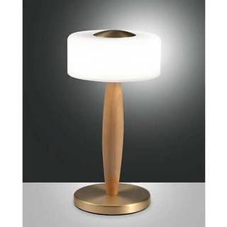 Fabas Luce LED bordlampe Elea, dæmpbar, Lyst træ, Stue/spisestue, Træ
