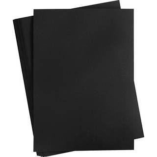 Sort A2 Karton 180 g - 100 ark til kreative projekter