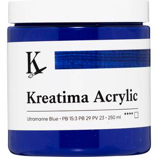 Kreatima Acrylic akrylfarve 250 ml – Ultramarine Blue PB 15:3 PB 29 PV 23