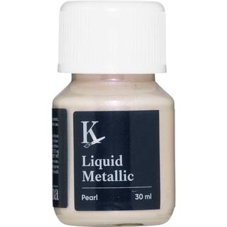 Kreatima Liquid Metallic 30 ml, vandbaseret metallicfarve – Pearl