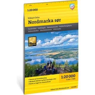 Calazo förlag Stikart Oslo Nordmarka sør 1:20.000 NoColour, OneSize