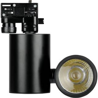 15W Skinnespot 6400K - Sort Hus - Kulør : Kold