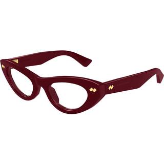 Bottega Veneta Kvinde Bottega Veneta BV1354O 004 Optiske stel Acetat Bordeaux Transparent Cat Eye