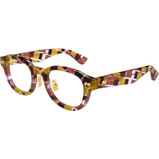 Bottega Veneta Unisex BV1355OJ 003 Optiske stel Acetat Brun Transparent Rund