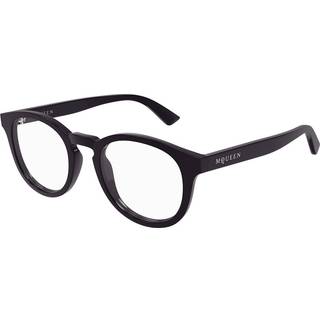Alexander McQueen Unisex AM0514O 006 Optiske stel Acetat Violet Transparent Rund