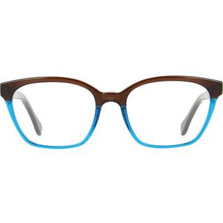 VANNI V6816 A169 53 Briller Kvinder Blue - Transparent Faded Dark Brown Turquoise B - 53mm