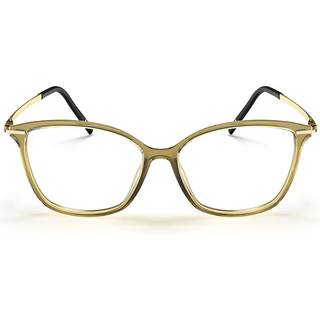 Silhouette Rising Dawn Fuld Kant 1619/75 5540 52 Briller Kvinder Grøn - Transparent Warm Olive Green - 52mm