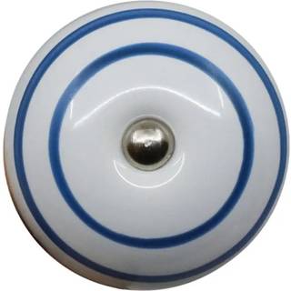 Porcelænsknop, Blå cirkler, 1866