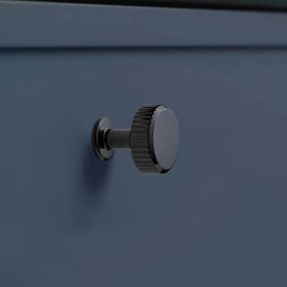 VILLA ROUND knop, zink, sort • Furnipart