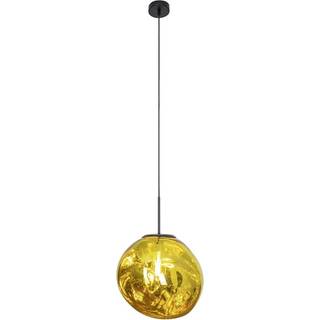 Eco-Light Glas hængelampe Canopus, dæmpbar, Messing/guld, Stue/spisestue, Glas, Moderne, kuglelampe