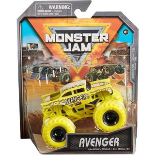 Monster Jam Officiell Avenger Monster Truck Die-Cast Vehicle 1:64 Skala barnleksaker för pojkar i åldrarna 3 och uppåt